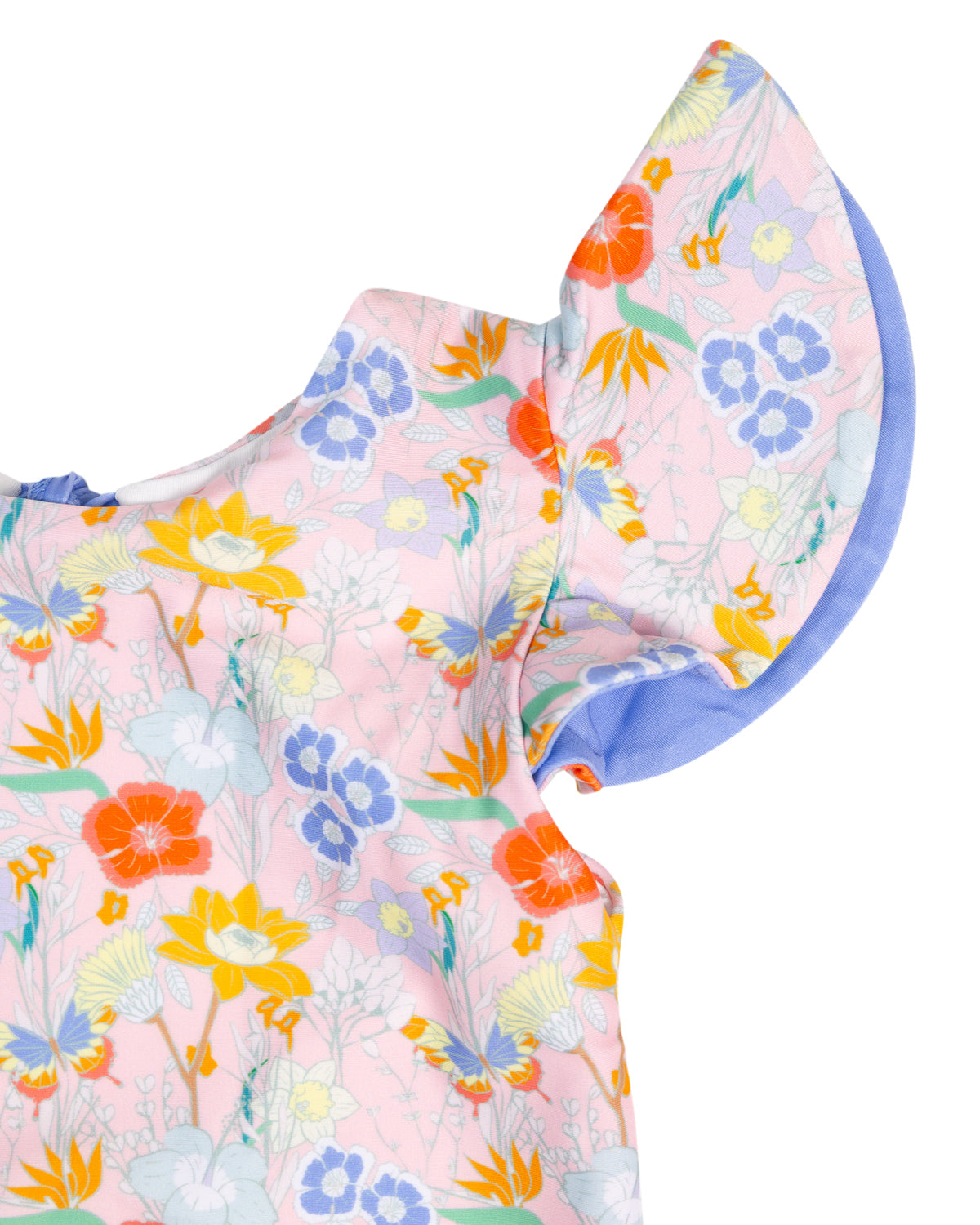 Floral Paradise Ruffle Sleeve Tankini-FINAL SALE