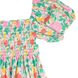 Floral Puff Sleeve Ladies Dress-FINAL SALE