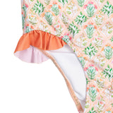 Peachy Florals One Piece-FINAL SALE