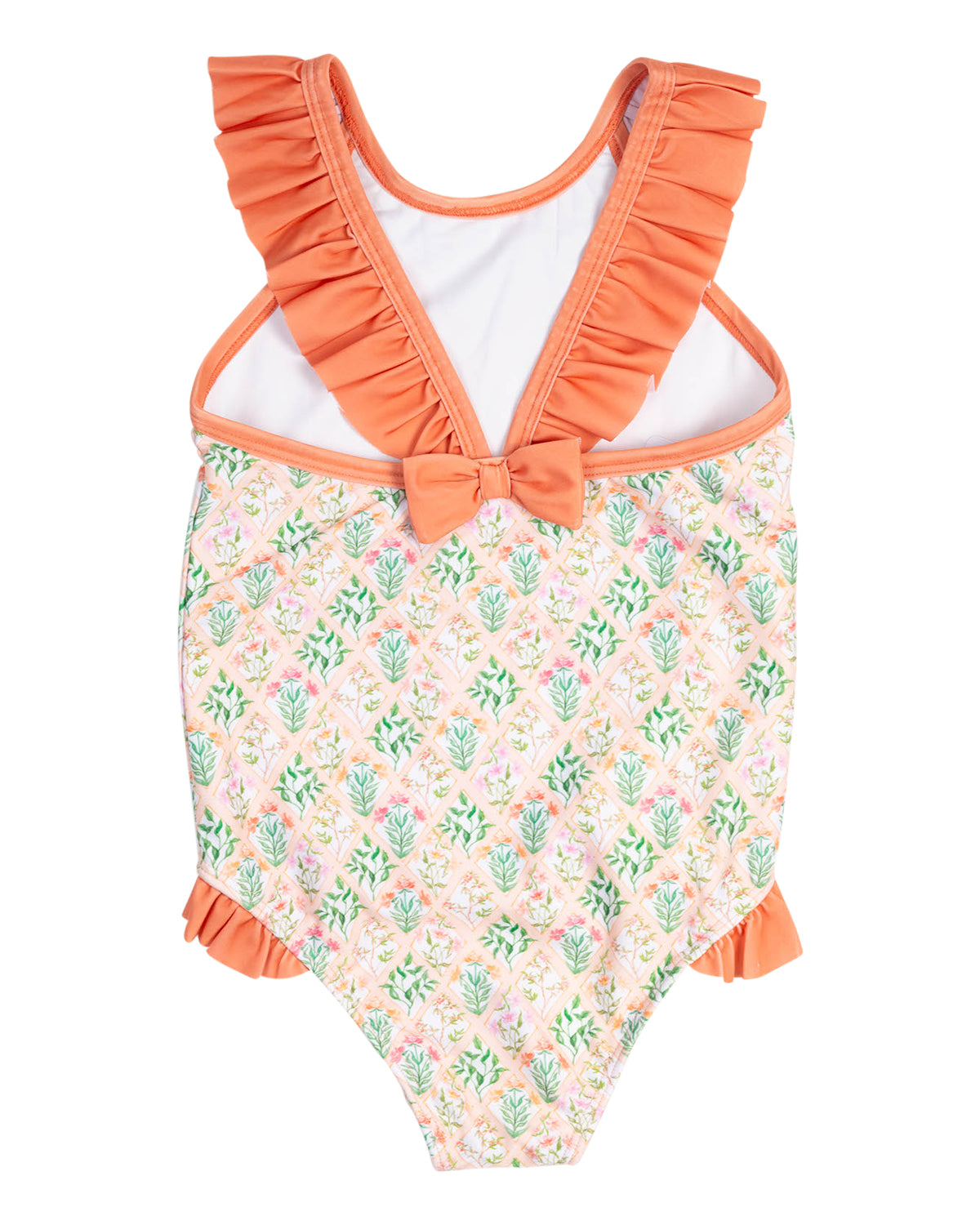 Peachy Florals One Piece-FINAL SALE