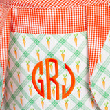 Easter Basket in Carrot Patch Plaid