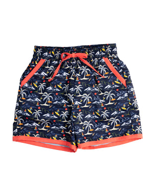 Tiki Tropics Swim Trunks-FINAL SALE