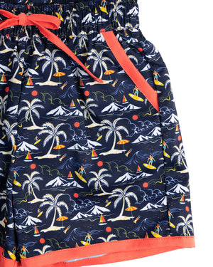 Tiki Tropics Swim Trunks-FINAL SALE