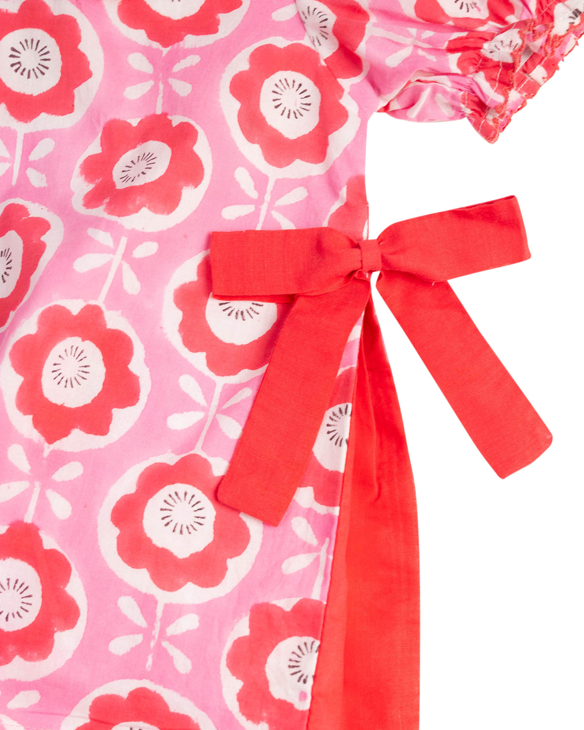 Pink Retro Dress with Bows