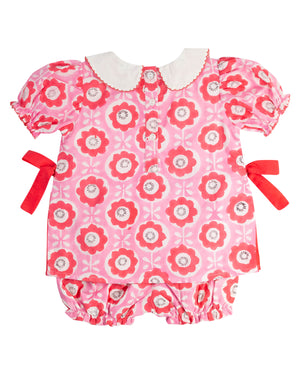 Pink Retro Bloomer Set