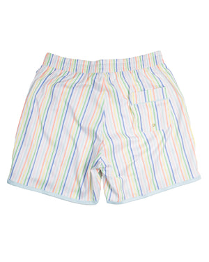 Rainbow Row Swim Trunks for Men-FINAL SALE