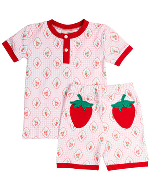 Strawberry Fields Short Sleeve Pajama Set