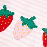 Strawberry Applique Knit Bloomer Set