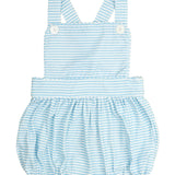 Baby Blue Striped Knit Sun Bubble- FINAL SALE