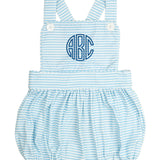 Baby Blue Striped Knit Sun Bubble- FINAL SALE