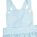 Baby Blue Striped Knit Sun Bubble- FINAL SALE