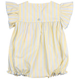 Sunshine Stripes Smocked Bubble