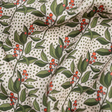 Fall Floral Smocked Ruffle Collar Bubble