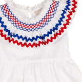 Red White Blue Smocked Chelsea Dress
