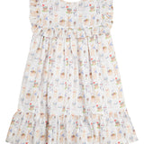Bunny Blossom Ruffle Collar Dress