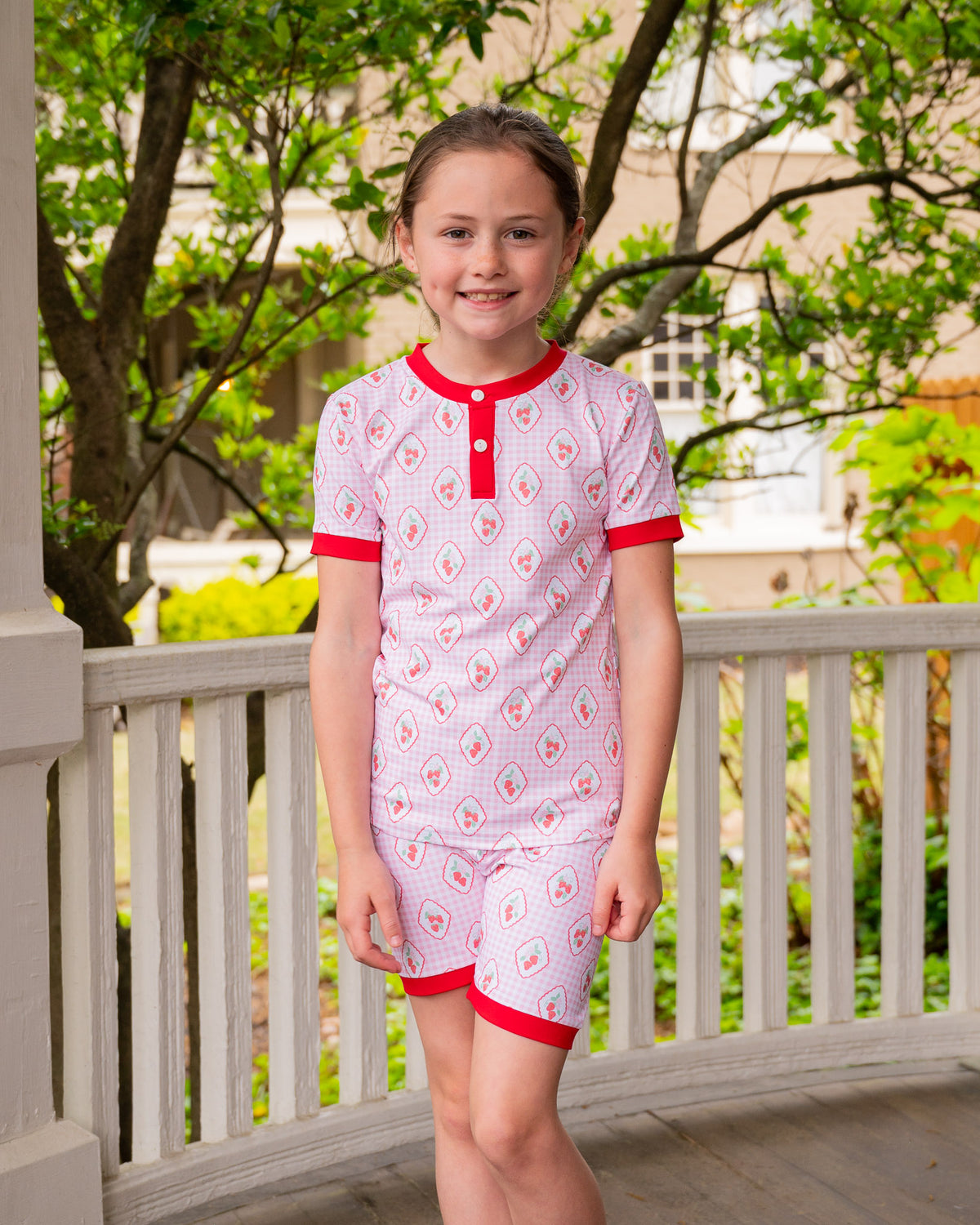 Strawberry Fields Short Sleeve Pajama Set