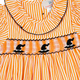 Witch Hats Smocked Bishop Dress