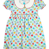 Apple Toss Bishop Sleeve Dress- FINAL SALE