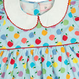 Apple Toss Bishop Sleeve Dress- FINAL SALE