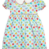 Apple Toss Bishop Sleeve Dress- FINAL SALE