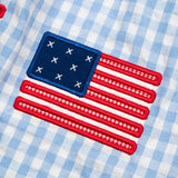 American Flag Applique Shortall