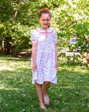 Crayon Squiggles Dress-FINAL SALE