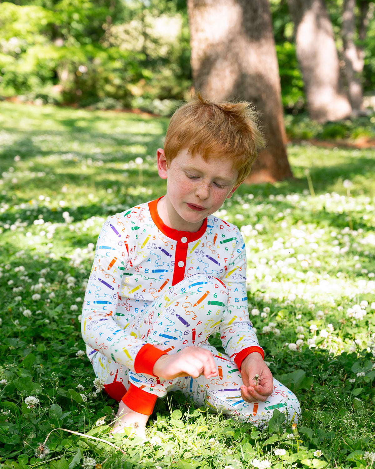 Crayon Squiggles Pajama Set-FINAL SALE