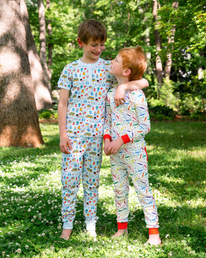 Crayon Squiggles Pajama Set-FINAL SALE