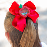 Red Apple Shaker Hair Clip