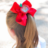 Red Apple Shaker Hair Clip