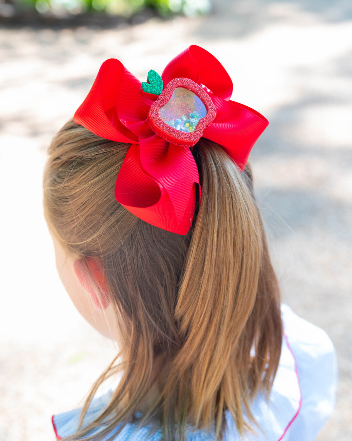 Red Apple Shaker Hair Clip