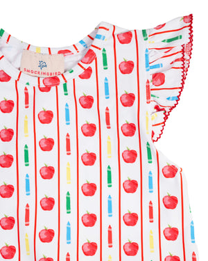 A+ Apple Art Knit Dress-FINAL SALE