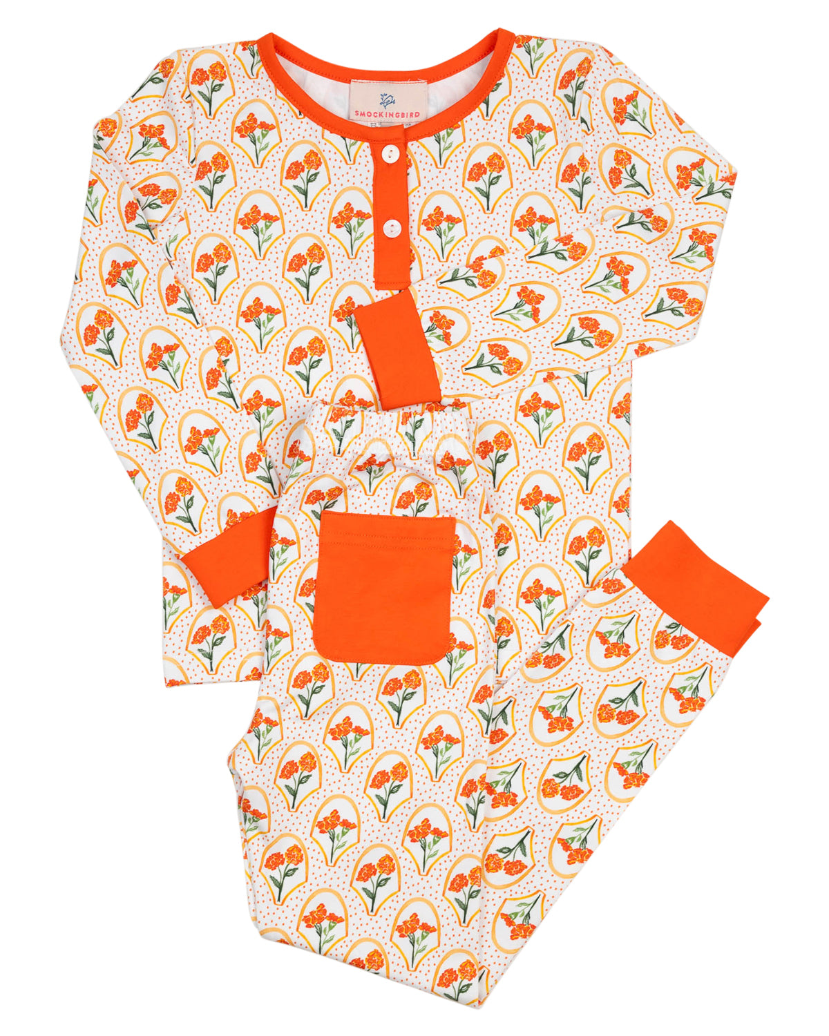 Marigold Floral Pajama Set