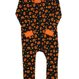 Trick or Treat Zip up Pajamas- FINAL SALE