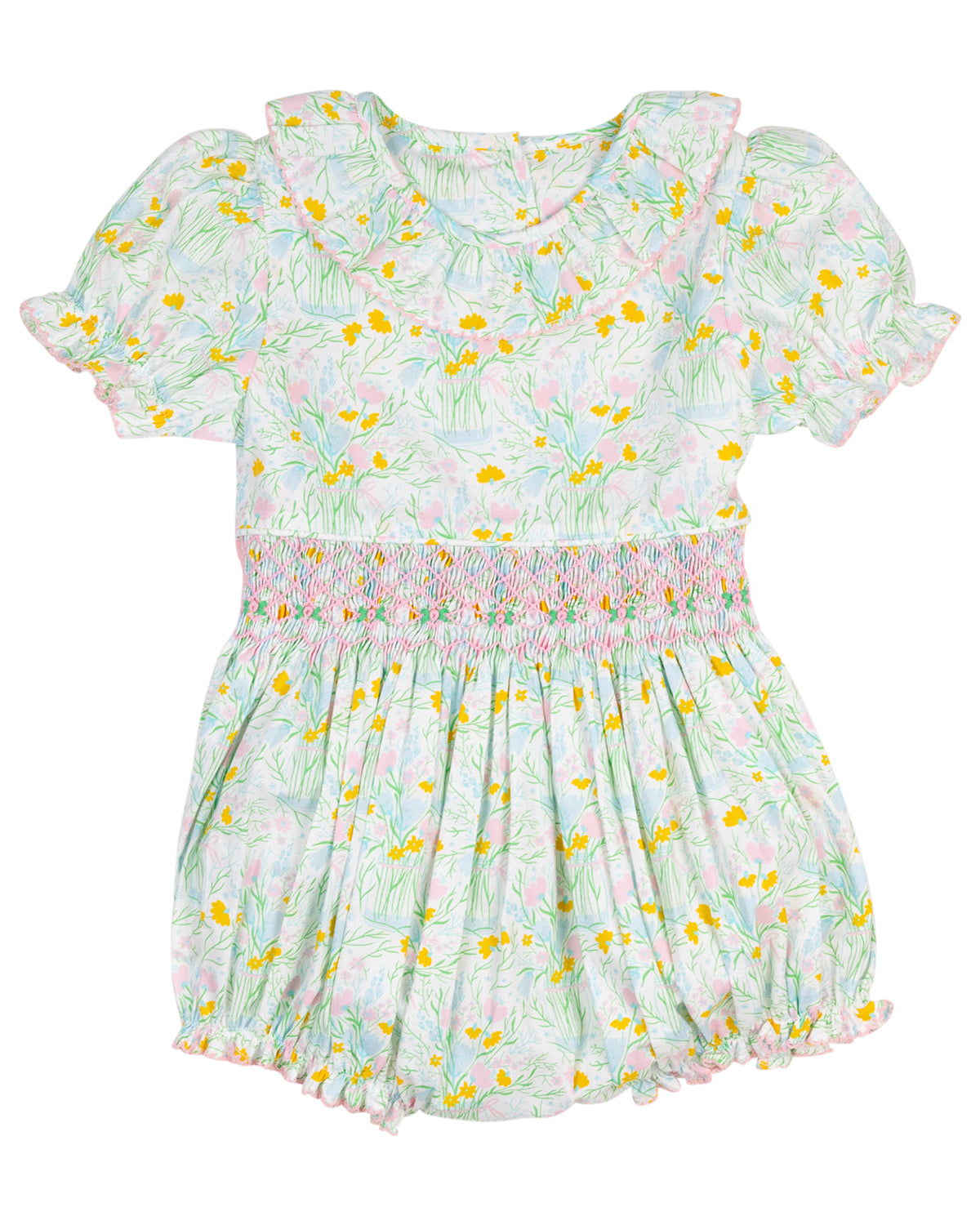 Floral Bouquet Smocked Jenny Bubble