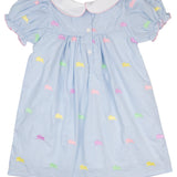 Colorful Bunnies Embroidered Dress