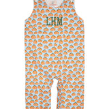 Pumpkin Spice Print Blue Longall