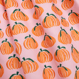 Pumpkin Spice Print Pink Dress