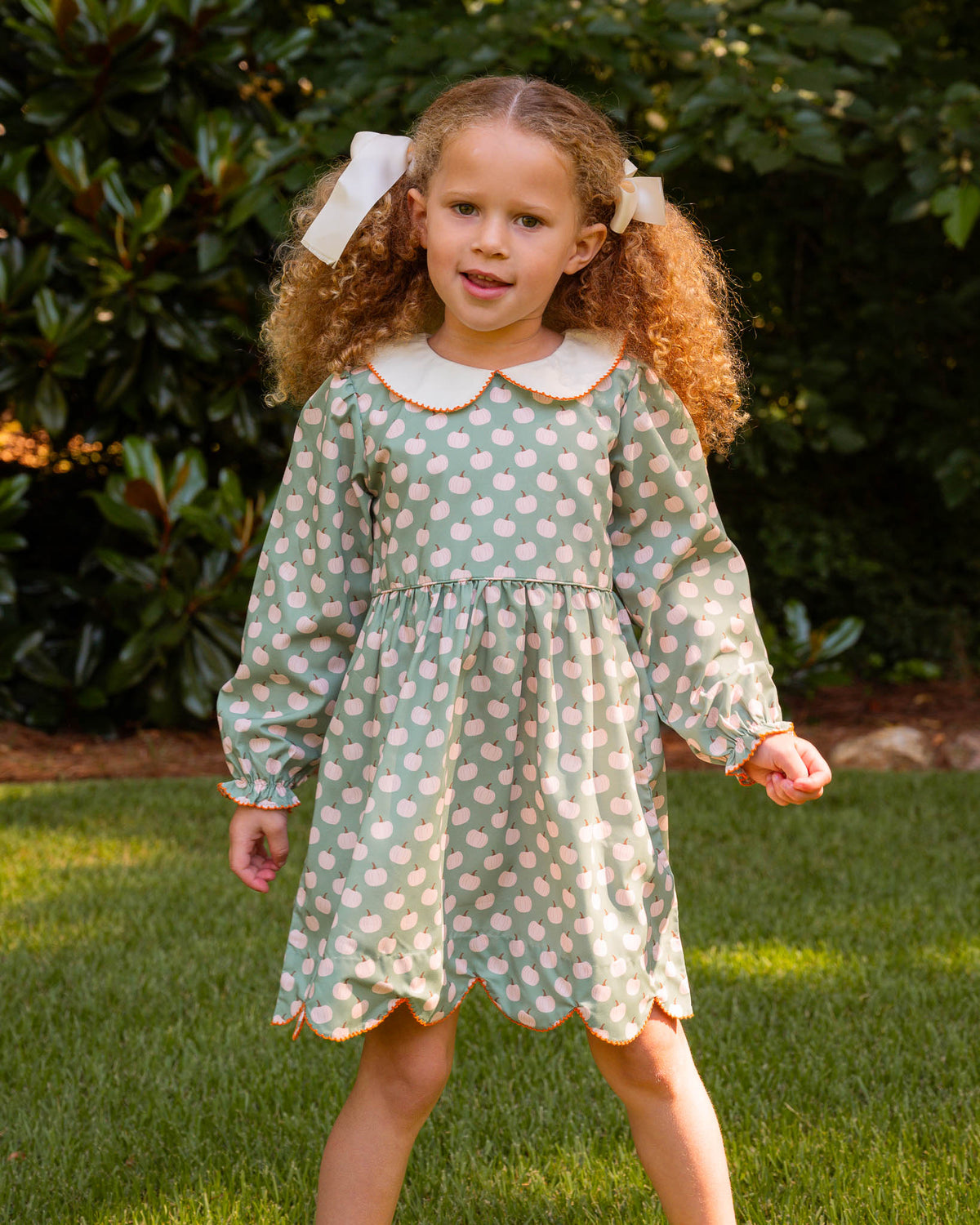 Sage Green Pumpkin Dress