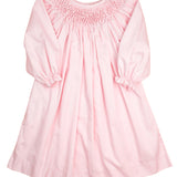 Pink Honeycomb Smocked Dress