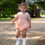 Skull and Bones Smocked Boy Bubble