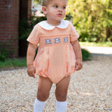 Skull and Bones Smocked Boy Bubble