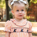 Witch Hats Smocked Bishop Dress