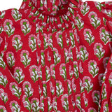 Crimson Petal Block Print Bubble