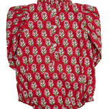 Crimson Petal Block Print Bubble