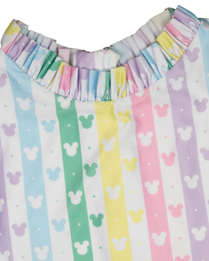 Rainbow Mouse Puff Sleeve Tankini-FINAL SALE