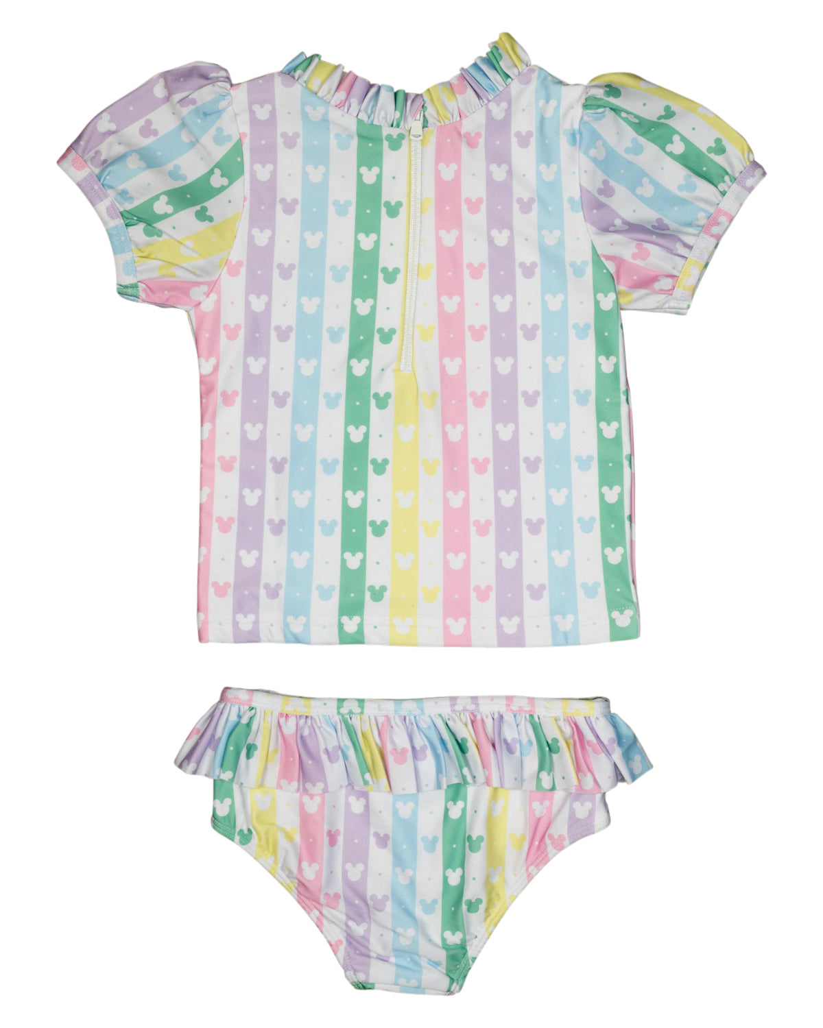 Rainbow Mouse Puff Sleeve Tankini-FINAL SALE