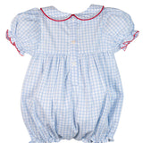 School Supplies Embroidered Girl Bubble- FINAL SALE
