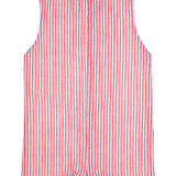 Crayon Pocket Red Seersucker Shortall- FINAL SALE