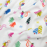 Downhill Dash Ski Print Knit Dress
